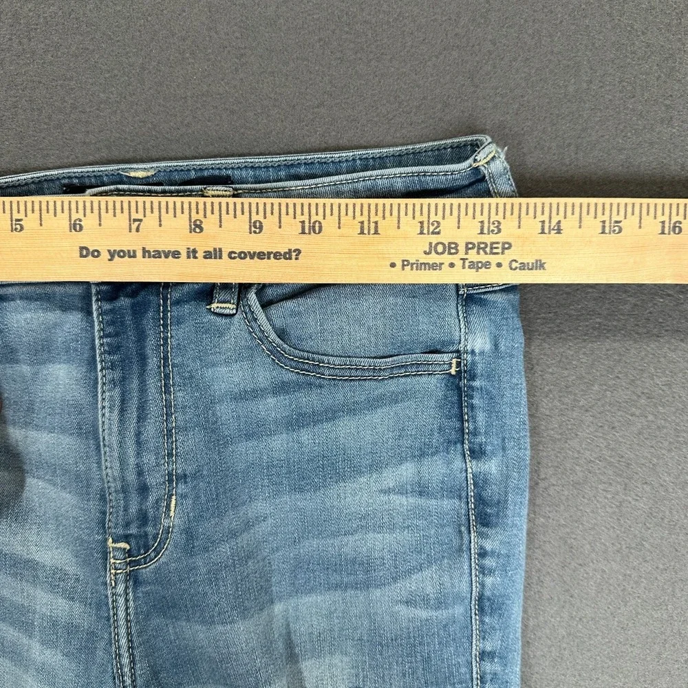 Hollister Jeans Womens 5R Blue Denim Classic Stretch High Rise Crop Super Skinny